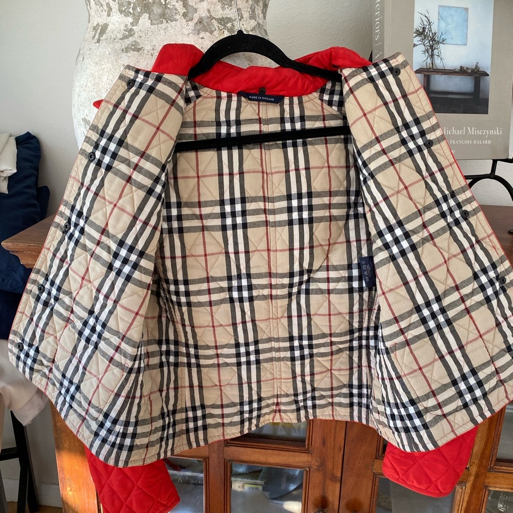 Burberry jacket w/ hood